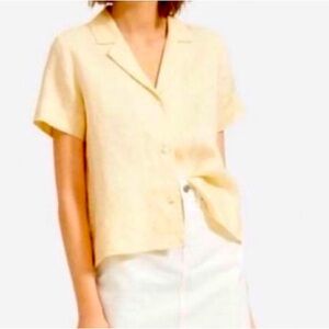 Everlane notch shirt in Linen
